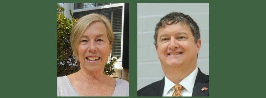 Moore County Board of Education District 4 Candidates Ellie Collins and David Hensley